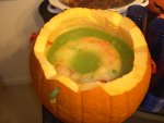 the punch, with a gummi-worm ice ring