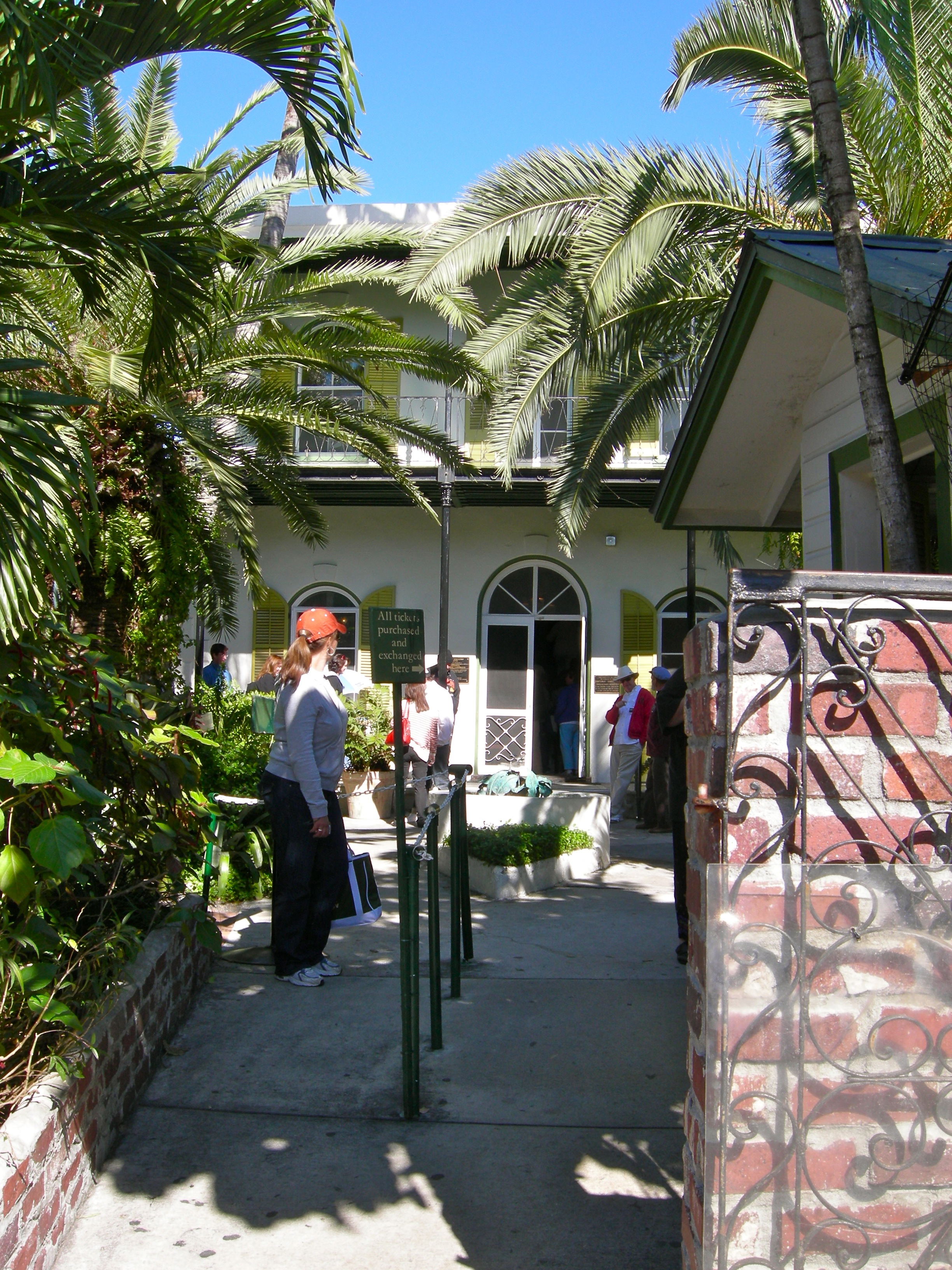 At the Ernest Hemingway house.