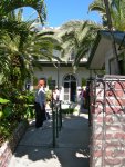 At the Ernest Hemingway house.