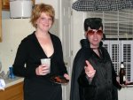 Jen ("nothing in particular") and Shane (fat Elvis)