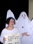 Hannah (confused undecided voter) and Mike (NSA spook) -- note the little NSA logo on his sheet