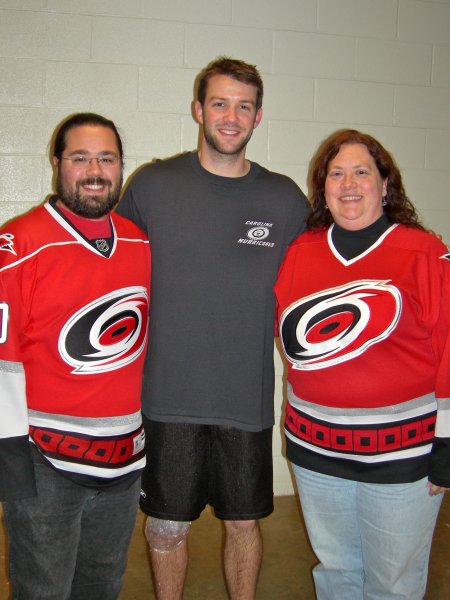 Ben and Cynthia with Cam Ward