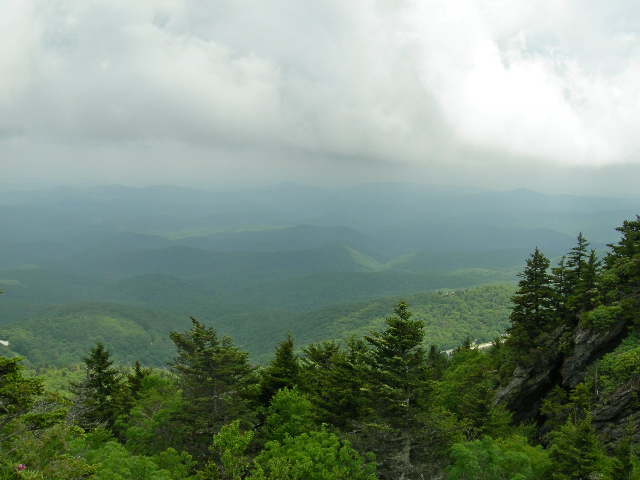 More vistas at the top of Grandfather Mountain.