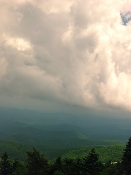 Interesting thick clouds.