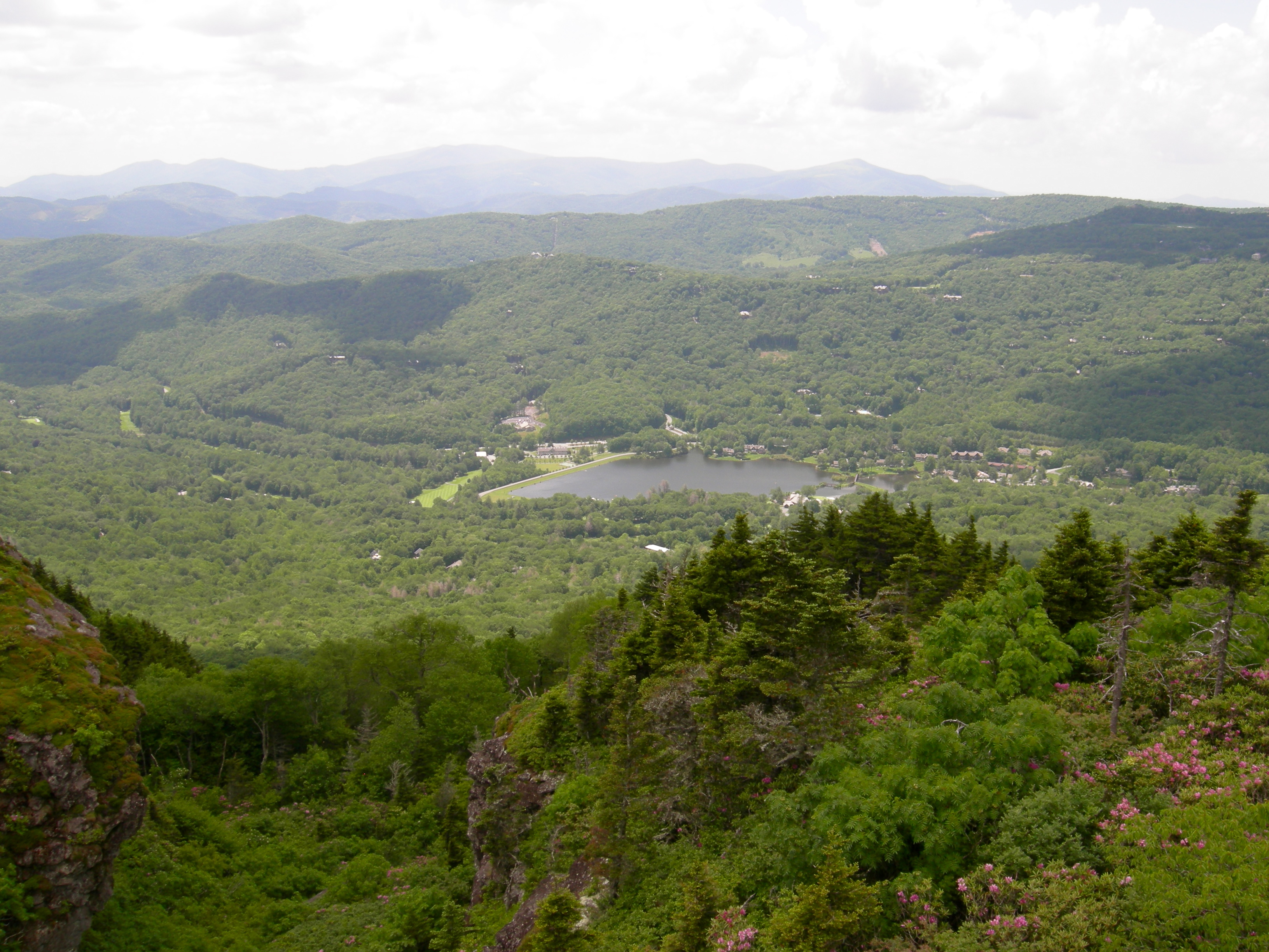 Looking out over the valley.