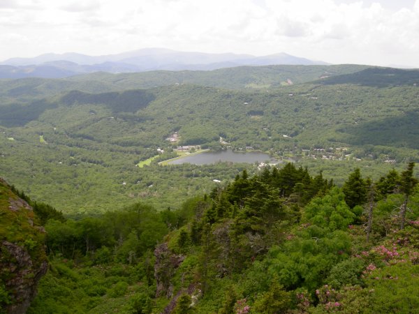 Looking out over the valley.