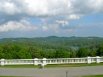 Looking out from Moses Cone.