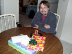 About to open presents.