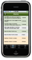 OpenNMS iPhone App: Alarm List