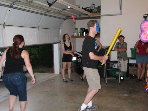 Tim getting ready to hit