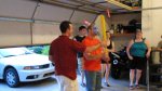 Seth hitting the piñata