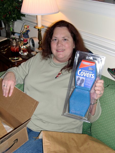 Cynthia got... ladder covers?