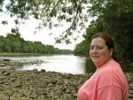Cynthia with the Pee Dee river in the background