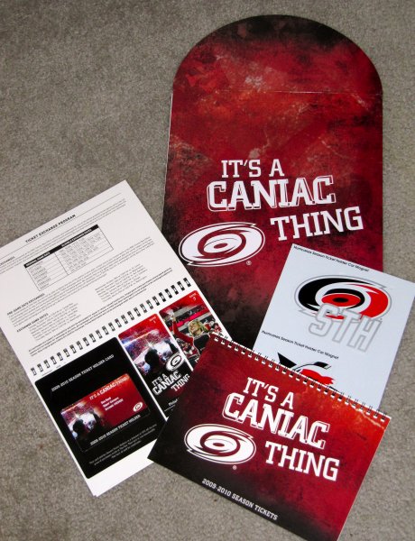 Hurricanes Season Ticket Holder packet