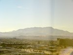 the mountains in the distance out our window