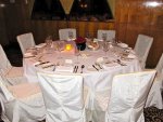 the finished setting at the tables