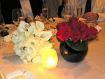 flowers (Courtney's bouqet and the table setting)