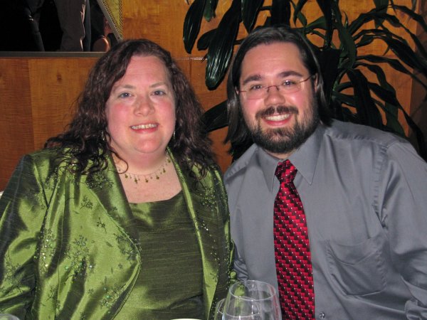 Cynthia and Ben at the reception