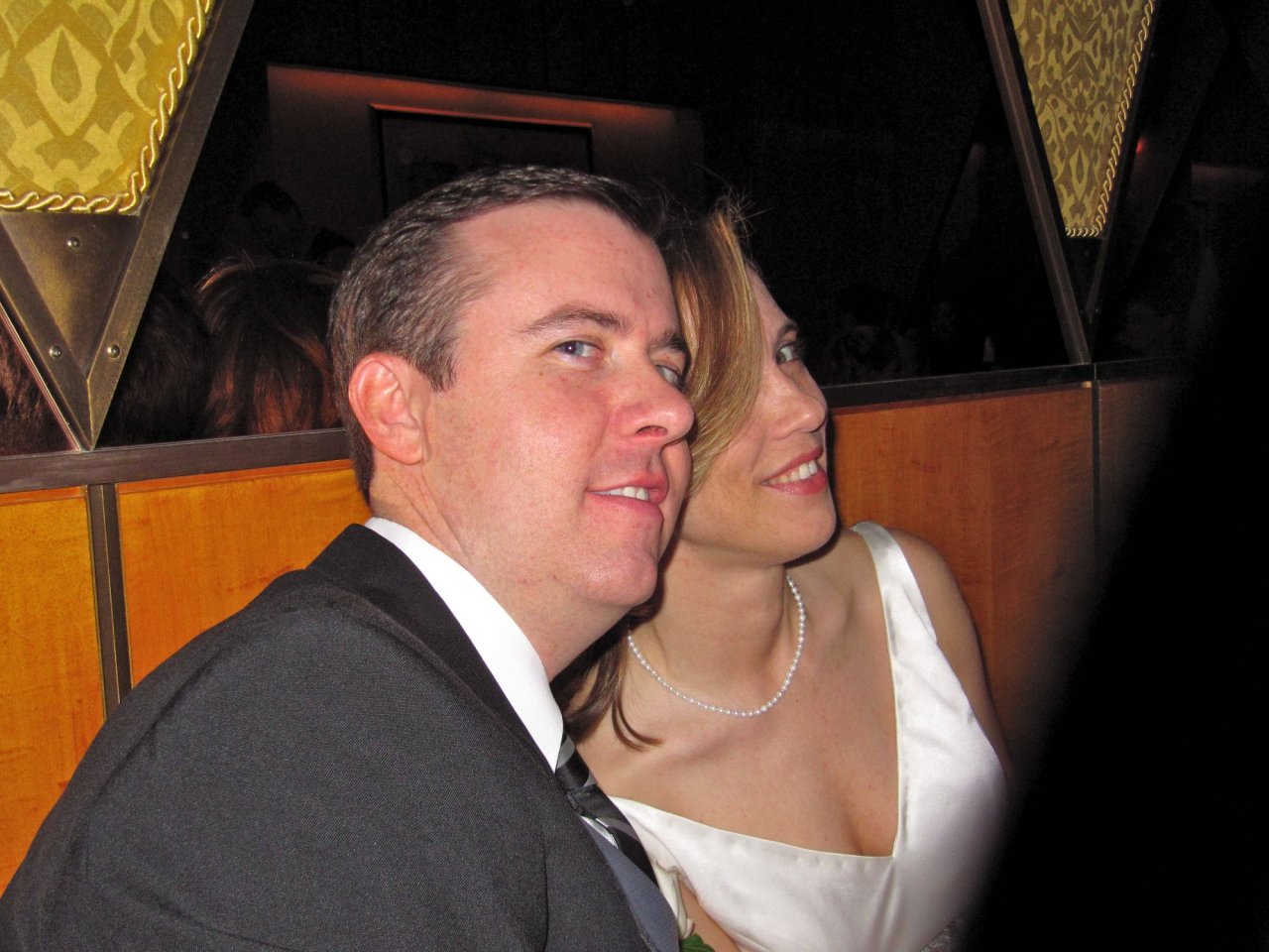 Chris and Courtney caught posing for another camera