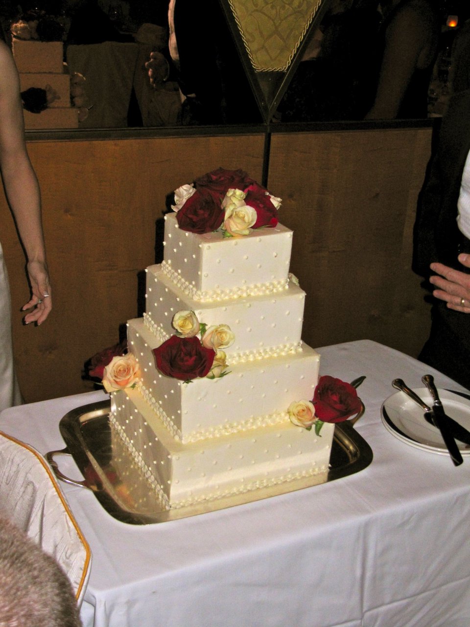 the cake -- it was HUGE!