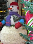 Bellagio conservatory: snowman made from flowers