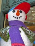 Bellagio conservatory: closeup of the snowman