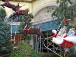 Bellagio conservatory: a closer look at the reindeer and sleigh