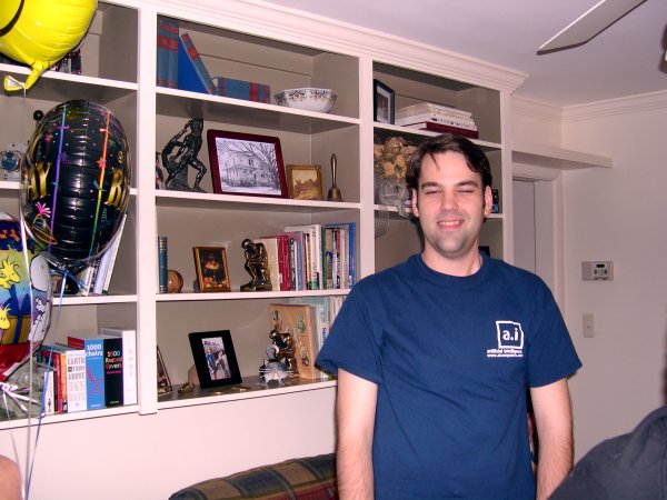 Jeremy with his eyes closed