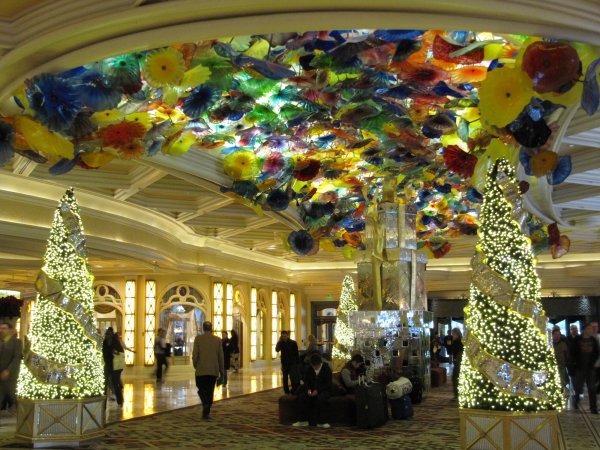 the Bellagio main lobby