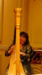 the harpist in the chapel