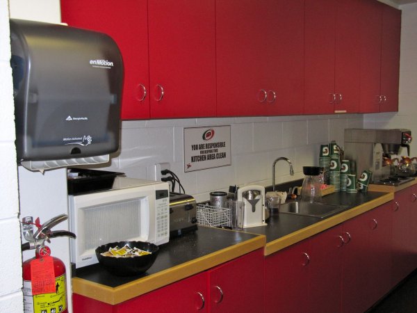 FYI: *YOU* are responsible for keeping this kitchen area clean.