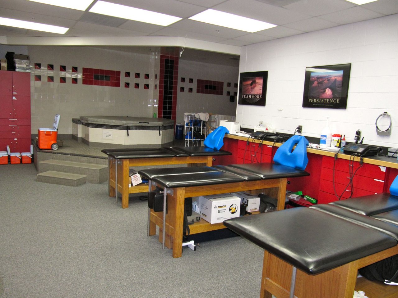 hot tubs and massage tables