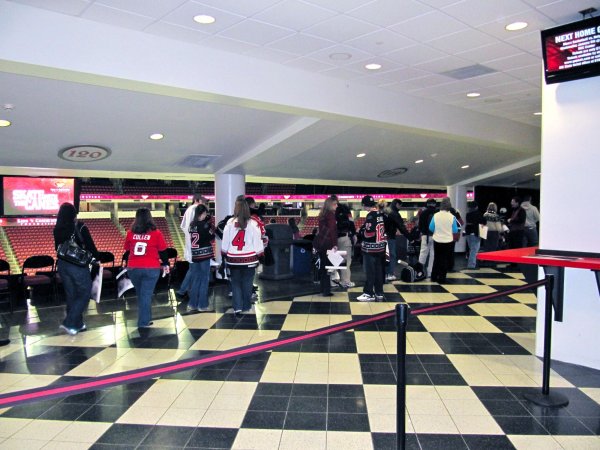 standing in line for autographs