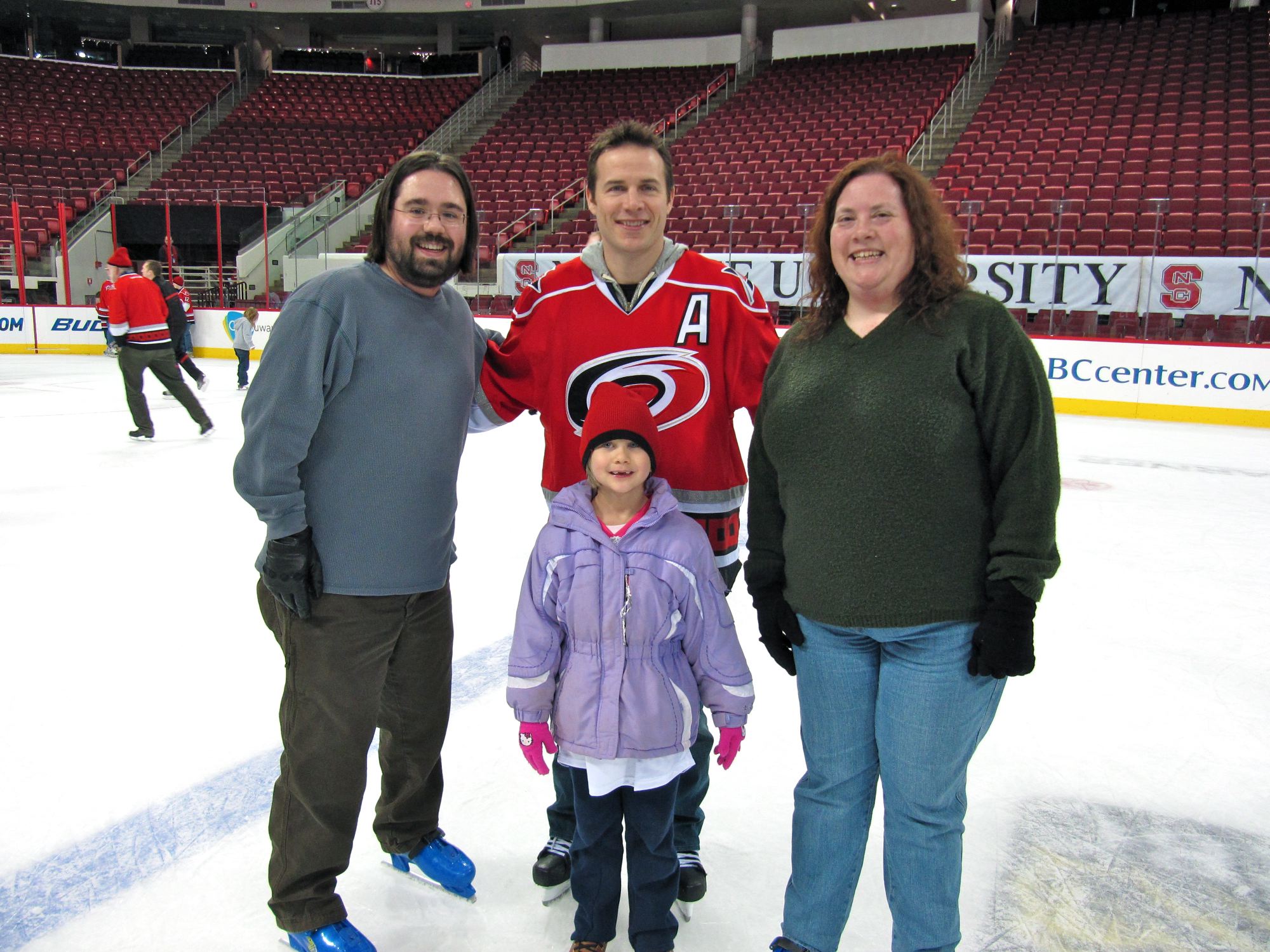 Ben, Stephanie, and Cynthia with Ray Whitney