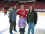 Ben, Stephanie, and Cynthia with Ray Whitney