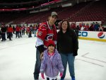 Stephanie and Cynthia with Brandon Sutter