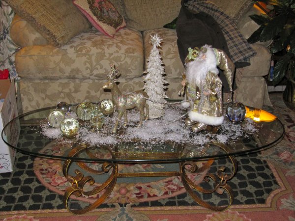 Santa on the coffee table
