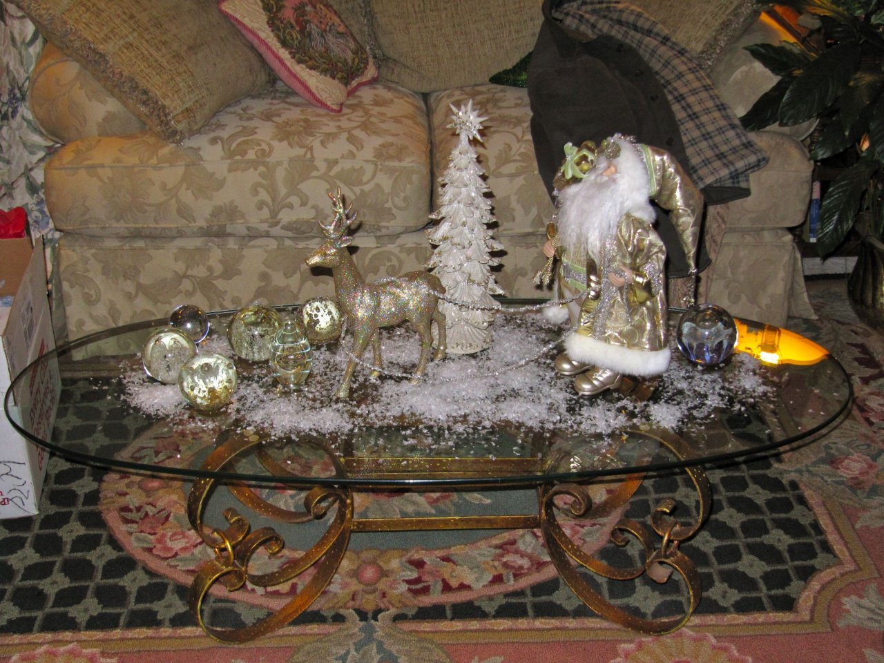 Santa on the coffee table