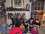 Cameron and Stephanie, and the stockings and snowmen people