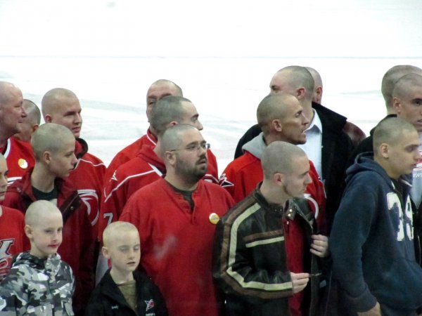 look at all those bald folks