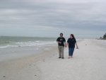 cynthia and I walking on the beach (2)