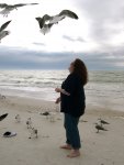 cynthia feeding the birds (20