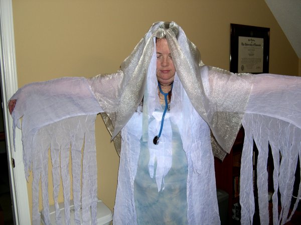 Cynthia, in spirit healer pose
