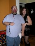 Bill (the Gimp) and Heather (the dominatrix)