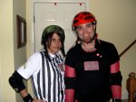 Jason (Carolina Rollergirl) and Danine (referee)