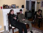 Cam (resting after hurting his ninja muscle) and Sean (Military or terrorist?  YOU DON'T KNOW!)