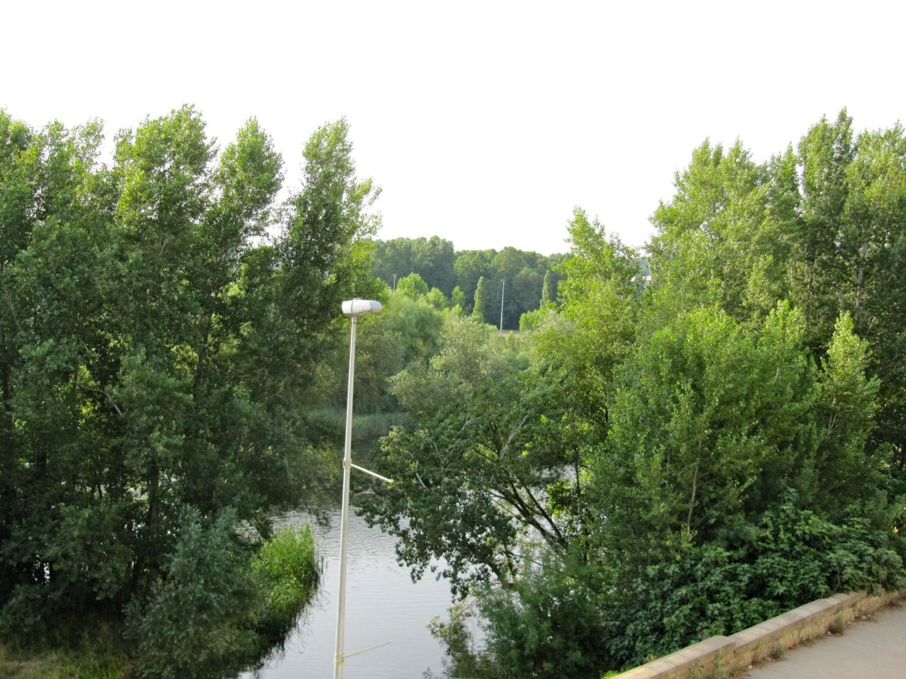 the river from the terrace at the conference