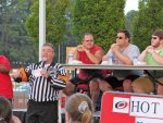 Ron the Ref, introducing the competitive eaters