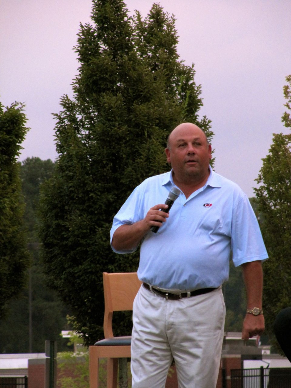 Chuck Kaiton introducing
