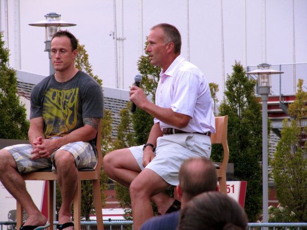 Joe Corvo and Tom Barrasso